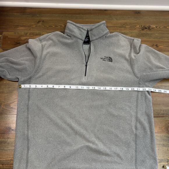 The North Face Fleece 1/4 Zip Grey Men’s Size Large Pullover - Picture 6 of 7